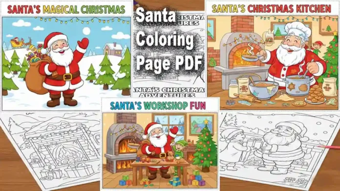 santa-coloring-pages Santa Coloring Pages PDF